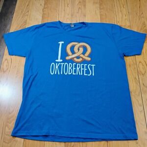 Next Level Apparel Men's XXL Blue Leinenkugel's Oktoberfest Short Sleeve Tee